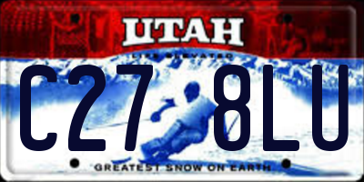 UT license plate C278LU