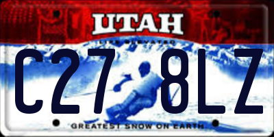 UT license plate C278LZ