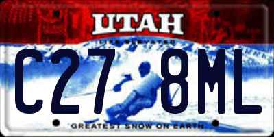 UT license plate C278ML