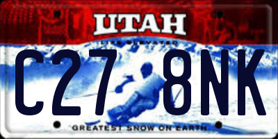 UT license plate C278NK