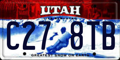 UT license plate C278TB