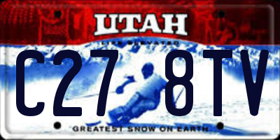 UT license plate C278TV