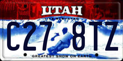 UT license plate C278TZ