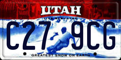 UT license plate C279CG