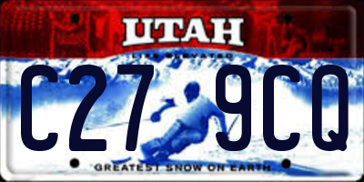 UT license plate C279CQ