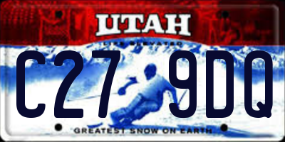UT license plate C279DQ