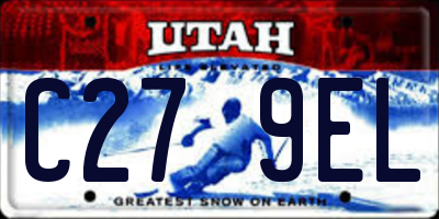 UT license plate C279EL