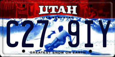 UT license plate C279IY
