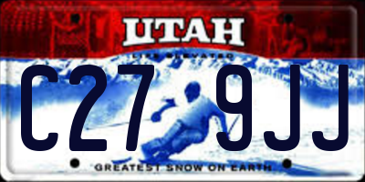 UT license plate C279JJ
