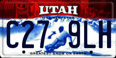 UT license plate C279LH