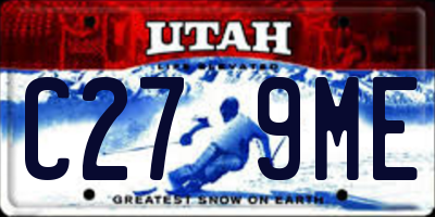 UT license plate C279ME