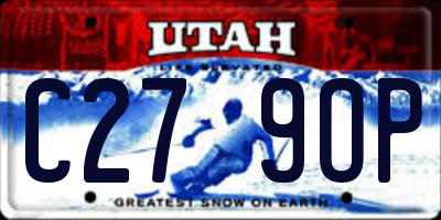 UT license plate C279OP