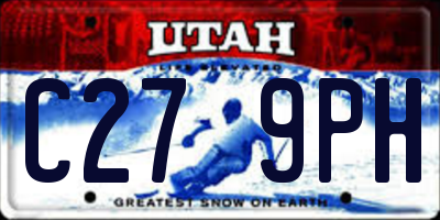 UT license plate C279PH