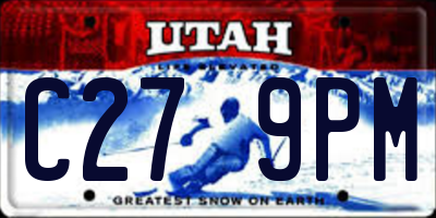 UT license plate C279PM