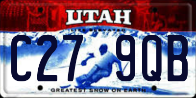 UT license plate C279QB
