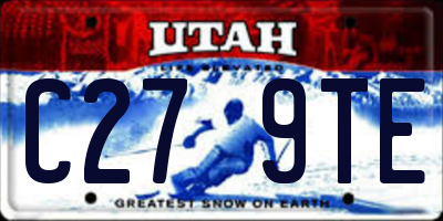 UT license plate C279TE