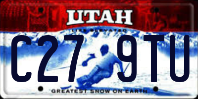 UT license plate C279TU