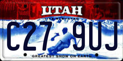 UT license plate C279UJ