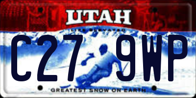 UT license plate C279WP