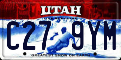 UT license plate C279YM