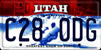 UT license plate C280DG