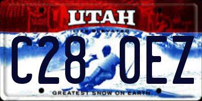UT license plate C280EZ