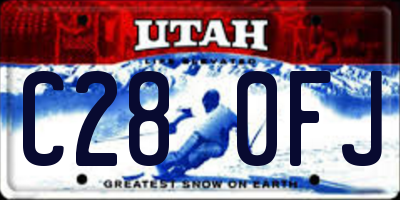 UT license plate C280FJ