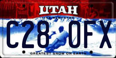 UT license plate C280FX