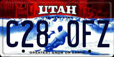 UT license plate C280FZ