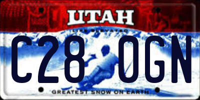 UT license plate C280GN
