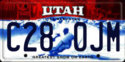 UT license plate C280JM