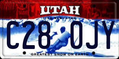 UT license plate C280JY