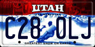 UT license plate C280LJ