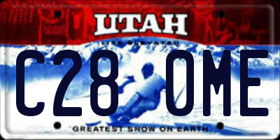 UT license plate C280ME