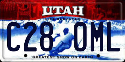UT license plate C280ML