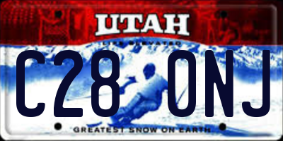 UT license plate C280NJ