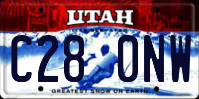 UT license plate C280NW
