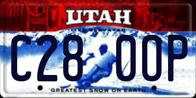UT license plate C280OP