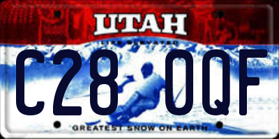 UT license plate C280QF