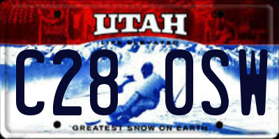 UT license plate C280SW