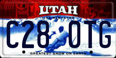 UT license plate C280TG