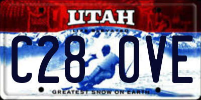 UT license plate C280VE