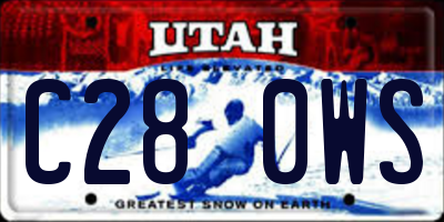 UT license plate C280WS