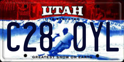 UT license plate C280YL