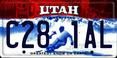 UT license plate C281AL
