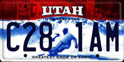 UT license plate C281AM