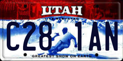 UT license plate C281AN