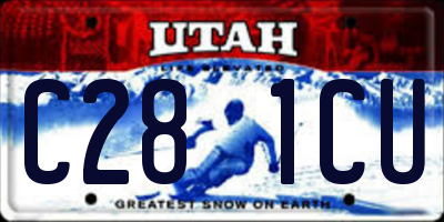 UT license plate C281CU