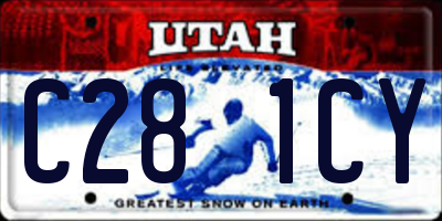 UT license plate C281CY