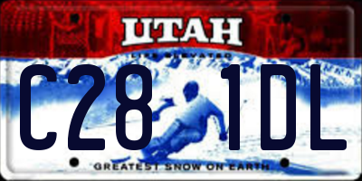 UT license plate C281DL